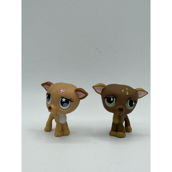 Hasbro Other - Littlest Pet Shop Lot Greyhounds #498 & #507 Dog Authentic Collectible Hasboro